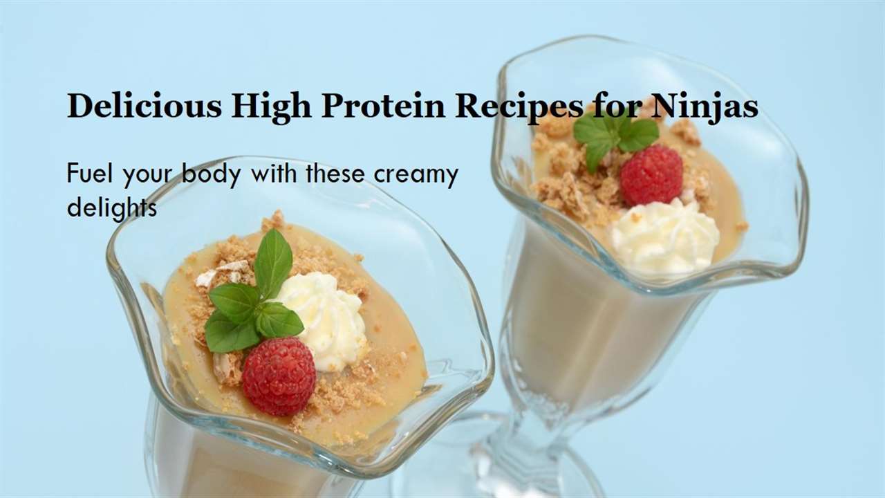 Ninja Creami High Protein Recipes
